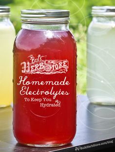 Homemade Electrolyte Drinks to Keep You Hydrated! - Bulk Herb Store Blog - Healthy sport drink alternative recipes that keep you and the family hydrated and healthy through this summer!