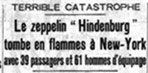 La catastrophe du zeppelin Hindenburg (6 mai 1937)