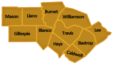 Austin District County Map