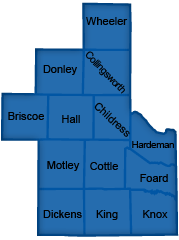 Childress District County Map