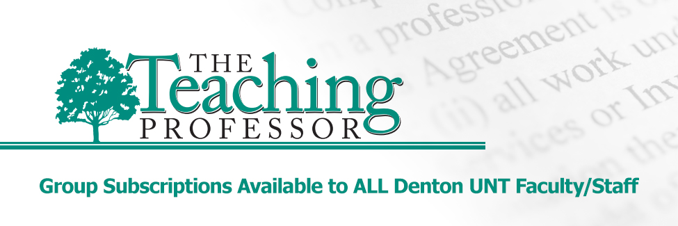 Group Subscriptions Available to ALL Denton UNT Faculty/Staff - click for more information