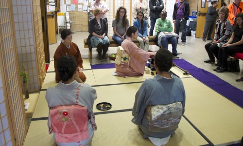 Japanese culture association performs delicate art of traditional tea ceremony