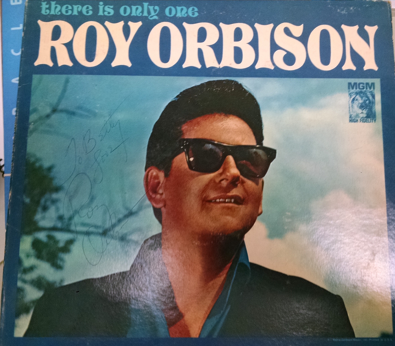 An autographed copy of Roy Orbison's There Is Only One from the UNT Music Library.