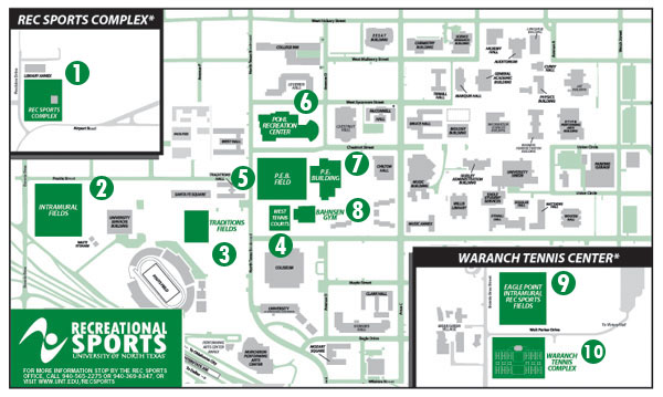 Recreational Sports map