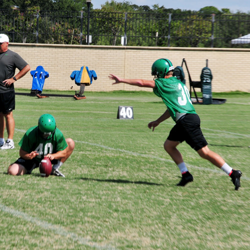 Freshman kicker steps into key role on team