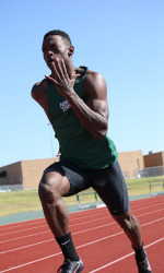 Collin Heard competed in both the 200-meter and 4X4 relay
