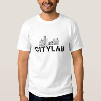 Men's CityLab t-shirt black skyline on white