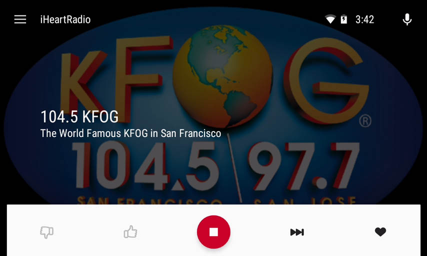 iHeartRadio auto screenshot