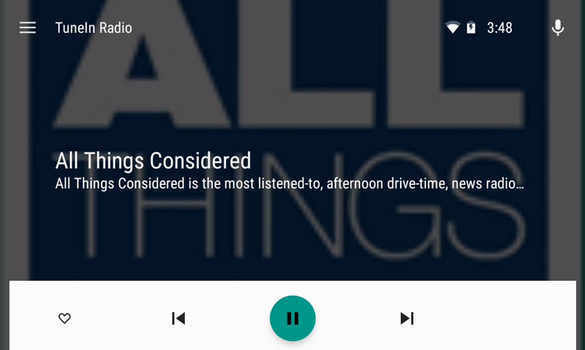 TuneIn Radio auto screenshot