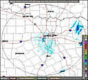 Local Radar for Dallas/Fort Worth, TX - Click to enlarge