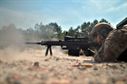 Staff Sgt. Carlos Butriago trains with a Barrett sniper rifle at the Suffolk County firing range in Westhampton Beach, N.Y., July 27, 2015. Butriago is a member of the 106th Security Forces Squadron. (U.S. Air National Guard photo/Staff Sgt. Christopher S. Muncy)