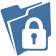 Icon for Privacy and Civil Liberties represented by a folder with a pad lock on it.