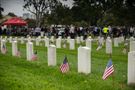 Hundreds of veterans, patriots, and family members join to remember those who never returned from war at a moving Memorial Day ceremony at the Los Angeles National Cemetery, Los Angeles, Calif., May 30, 2016.