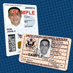 Two service ID cards 