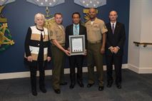 Two Marine Corps installations were recognized for the excellence of their drug awareness and educations programs this week at the Community Drug Awareness Awards ceremony in the Pentagon’s Hall of Heroes Oct. 13.
