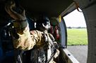 Sgt. Brandon Vititoe, a crew chief from the 11th Theater Aviation Command, conducts pre-flight checks during a joint training exercise with the 19th Engineer Battalion. The training took place on Fort Knox, Ky., from Jun 27-29. (Photos by Kevin Coates / Fort Knox Visual Information)