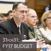 31for31: FY17 Budget Testimony to SASC/HASC