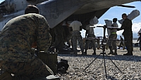 161017-N-QJ850-618
PORT AU PRINCE, Haiti (Oct. 17, 2016) Service members attached to Joint Task Force (JTF) Matthew load supplies onto a Humvee for aid delivery. JTF Matthew is providing humanitarian aid and disaster relief to Haiti following Hurricane Matthew. (U.S. Navy photo by Petty Officer 2nd Class Andrew Murray/Released)