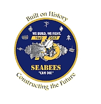 The official logo for the 75th anniversary of the Seabees.