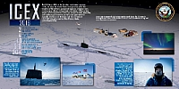 An information graphic created by the U.S. Navy to provide information about Ice Exercise (ICEX) 2016.