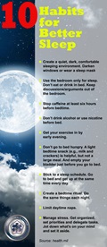 10 Habits for better sleep.