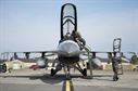 Members of the South Korean air force inspect their F-16D Fighting Falcon prior to launch at Eielson Air Force Base, Alaska, Aug. 4, 2015. The South Korean air force is participating in RF-A 15-3, a Pacific Air Forces field training exercise for U.S. and partner nation forces, providing combined offensive counter-air, interdiction, close air support and large force employment training in a simulated combat environment. (U.S. Air Force photo/1st Lt. Elias Zani)