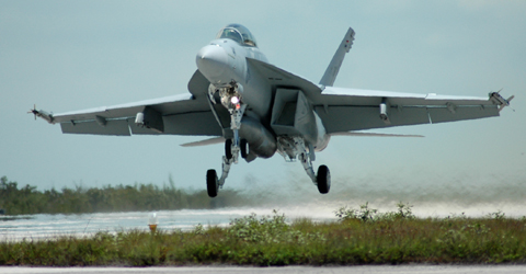 Tactical Jet Training - Naval Air Station Key West is host to a variety of aircraft, including the F/A-18 E/F Super Hornet.