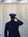 Senior Airman Colby Fahrenbacher, a U.S. Air Forces in Europe Band member, salutes the name of his great-uncle at the North Africa American Cemetery in Tunisia, May 30, 2016. Fahrenbacher's great-uncle, Tech. Sgt. Merle Noffsinger, was a gunner and bombardier on the B-24 Liberator, and he was shot down May 1, 1943. (U.S. Air Force photo/Staff Sgt. Will McCrary)