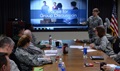 Maj. Jennifer Tomlinson, deputy chief, Air Education and Training Command Medical Readiness Division, serves as facilitator during the AETC Medical Services and Training directorate annual Air Force Suicide Prevention training at Joint Base San Antonio-Randolph, Texas, March 4, 2015. The face-to-face training replaced the computer-based training beginning Feb. 11, 2015. (U.S. Air Force photo by Tech. Sgt. Joshua Strang)