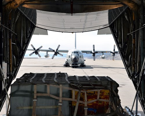 A New York Air National Guard 109th Airlift Wing LC-130 "Skibird" is loaded at Kangerlussuaq, Greenland, on June 28, 2016.Four LC-130s and 80 Airmen from the New York Air National Guard's 109th Airlift Wing in Scotia, New York, recently completed the third rotation of the 2016 Greenland season. Airmen and aircraft for the 109th Airlift Wing stage out of Kangerlussuaq, Greenland, during the summer months transporting fuel, supplies and passengers in and out of various National Science Foundation camps throughout the entire season and also train for the Operation Deep Freeze mission in Antarctica. The unique capabilities of the ski-equipped LC-130 aircraft make it the only one of its kind in the U.S. military, able to land on snow and ice. (U.S. Army National Guard photo by Sgt. Major Corine Lombardo/Released)