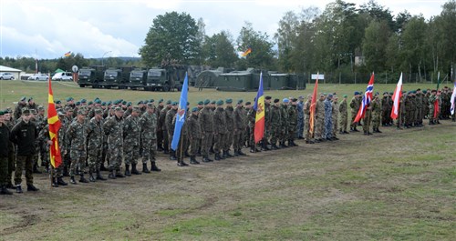 U.S. ARMY GARRISON GRAFENWOEHR, Germany - Nearly 40 NATO, Partnership for Peace and coalition partner nations were present for the opening ceremony of Exercise Combined Endeavor 2013 which takes place Sept. 13-26, 2013. Combined Endeavor 2013 prepares nations to collaborate, plan and execute complex command, control, communications and computers (C4) systems in crisis response and combat operations. The exercise began in 1995 to build partnerships between nations. 