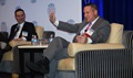 Mark Goodge, chief technology officer for the Military Health System, addresses the audience during the Armed Forces Communications and Electronics Association Bethesda chapter's annual Health IT Day, in Bethesda, Maryland, Dec. 15, 2015. 