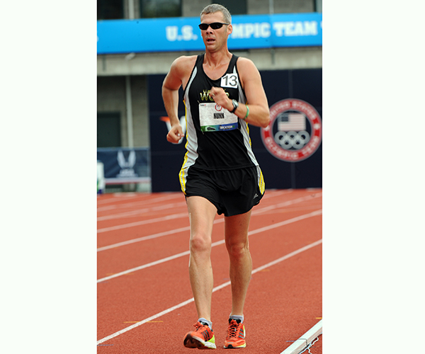 Army Staff Sgt. John Nunn will be a three-time Olympian race walker when he competes in Rio. Army photo by Tim Hipps