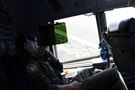 Air Force Reserve Maj. Nathan Childers with the 729th Airlift Squadron out of March Joint Air Reserve Base, Calif., looks out the window during a C-17 Globemaster III flight from Joint Forces Training Base Los Alamitos to Naval Air Station North Island, Calif., during&#160; Operation Patriot Hook, April 23, 2016. Operation Patriot Hook is a joint service and inter-agency exercise which partners local military branches with members of local, federal, and state agencies to practice their combined response procedures in case of major regional disasters such as earth quakes, riots, or fires. In its 29th year as an exercise, agencies involved in this year&#39;s Operation Patriot Hook included the U.S. Army Reserve, the U.S. Air Force Reserve, the Department of Homeland Security, and the FBI. (U.S. Army Photo by Pfc. Nicholle D. Salvatierra, 222nd Broadcast Operations Detachment).