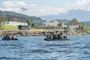 Participants in Clear Horizon conduct diving operations on the waters south of Korea, Oct. 17, 2016. CH16 is a live-action exercise which enhances cooperation and improves capabilities in mine countermeasures operations, with participating nations including Republic of Korea Navy, United States, Australia, Canada, New Zealand, Philippines, Thailand, and the United Kingdom. Navy photo by Petty Officer 2nd Class Daniel Rolston