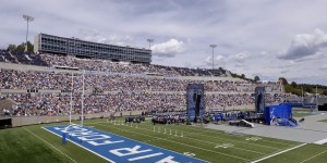 The U.S. Air Force Academy Class of 2015 graduates in Falcon Stadium in Colorado Springs, Colo., May 28, 2015. Over 800 cadets will walk across the stage and become the newest second lieutenants in the USAF.  (U.S. Air Force photo by Mike Kaplan/Released)