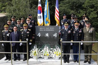 Soldiers reenact Battle for Nakdong honoring 66th anniversary of Korean War.