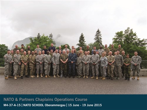12th Annual NATO Chaplain Operation Course at the NATO School in Oberammergau from 15-19 June.