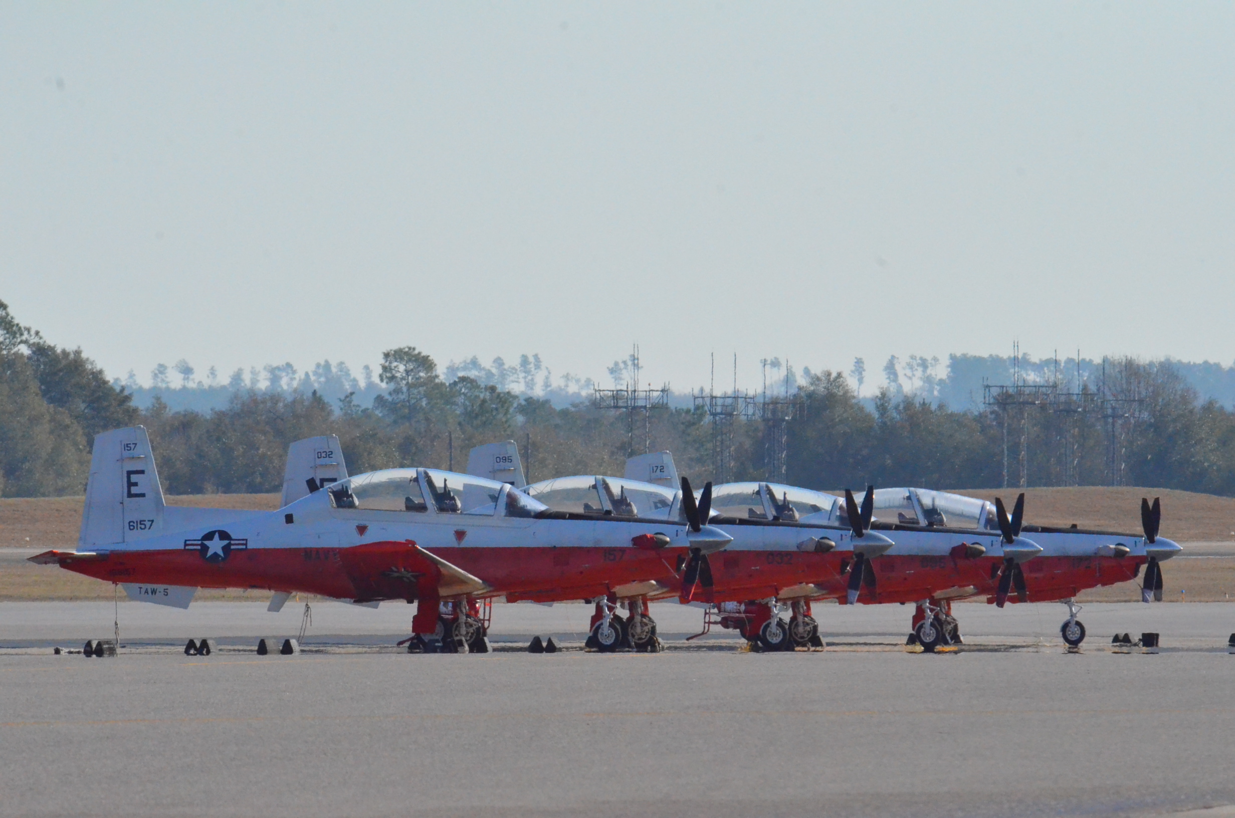 T-6B Texan IIs on the North Field Flightline