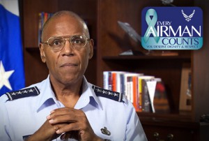 Gen. Larry Spencer, the Air Force vice chief of staff, encourages Airmen to get involved with “Every Airman Counts”. The initative is designed to foster communication between Airmen and senior leaders about sexual assault prevention and response.