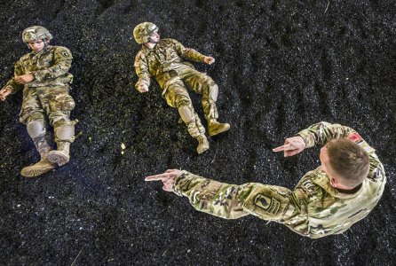 Soldiers conduct airborne training at Aviano Air Base, Italy, July 27, 2016. The Soldiers are paratroopers assigned to the 173rd Airborne Brigade.