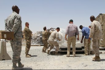 Soldiers, Marines, Airmen join forces; safety of ITEF airlifts