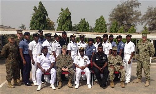 U.S. service members recently completed the second module of Tactical Intelligence Support to Maritime Operations course for the Ghanaian Navy and Maritime Police Force, Dec. 7-18, at Ghana’s Eastern Naval Command Headquarters here. This course has already paid dividends, according to Foster Kotoku, the Ghanaian Maritime Police Force assistant superintendent. During the two-week course, students from the Ghanaian Maritime Police Force seized an undisclosed amount of illicit drugs from a smuggler on a ferry. With follow-on questioning, the police forces were led to a higher connection in the drug trade.