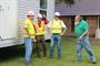 The first wave of help from the Huntington District has made its way to flood-damaged areas of Louisiana (near Baton Rouge) to help provide housing for those who lost their homes in the disaster.
    
That first group includes Housing Subject Matter Expert Wyatt Kmen, Resident Engineer Todd Newman, Quality Assurance Inspectors (QAs) Ron Saunders and Jim Rose, and Electrical Engineers Brian MacEachern and Mike Barbour. Joining them this week are QAs Bobby Angel and Steve Harris and Resident Engineer / Mission Manager Dennis Hughes. 

