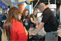 Jason Floyd, U.S. Army Corps of Engineers talks to students about river training structures at the Annual Who Works the River Event for high school juniors and seniors. 