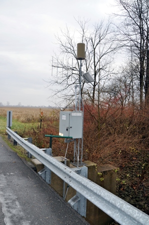 U.S. Geological Survey weather gage on Eagle Creek