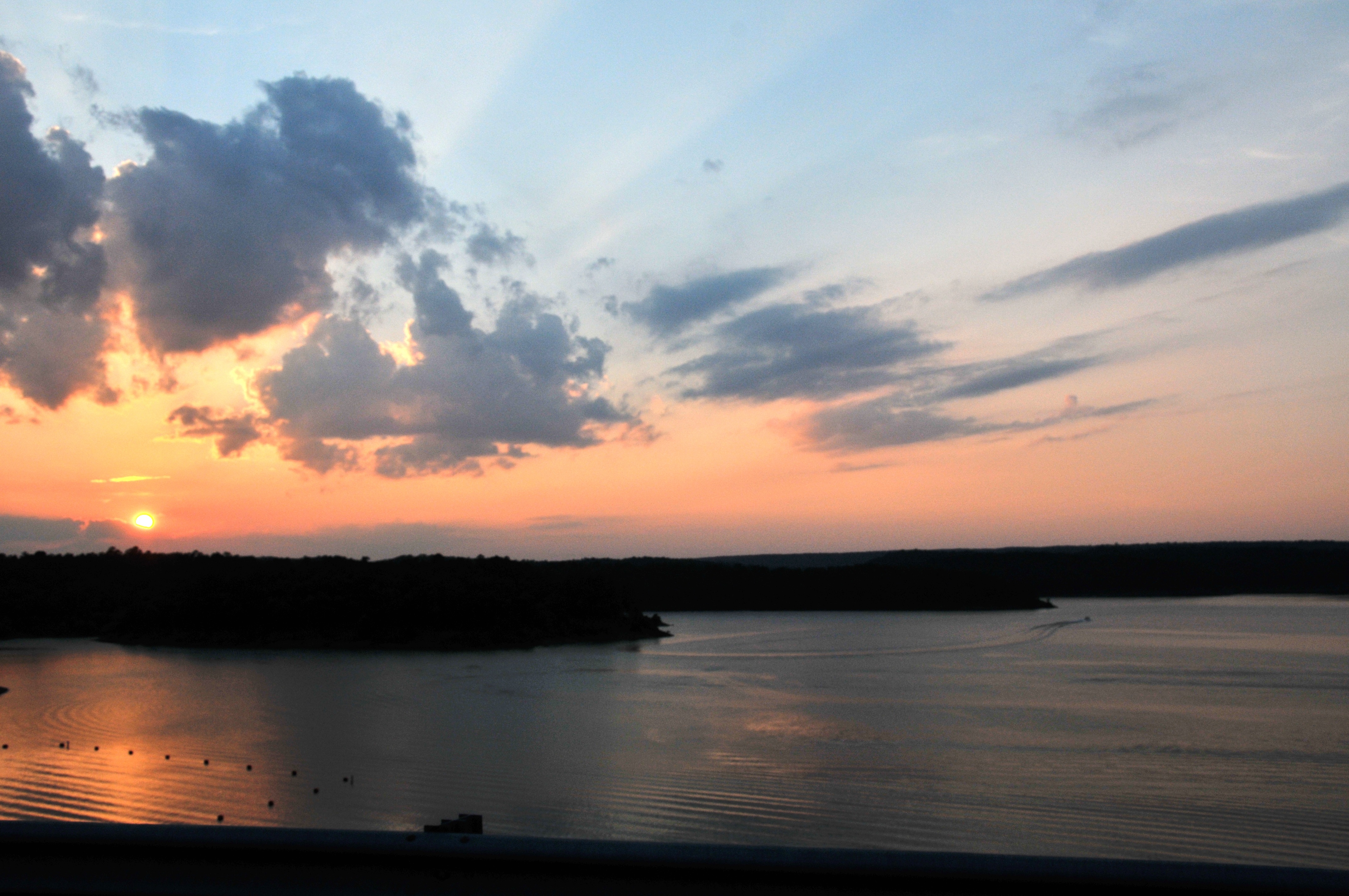 Sunset on Gillham Lake.