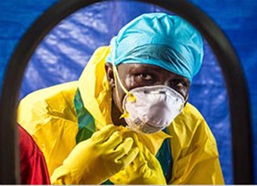 A health worker dons protective gear before entering an Ebola treatment center in Sierra Leone.

Read more: http://iipdigital.usembassy.gov/st/english/article/2015/01/20150120313054.html#ixzz3PRn4N3W9