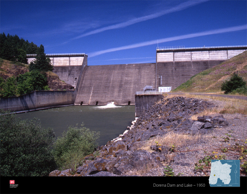 Dorena Dam and Lake