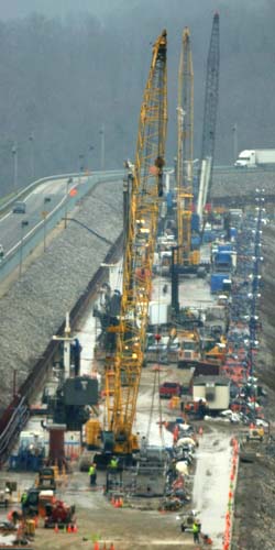 Wolf Creek Dam Safety Rehabilitation Project Work Platform